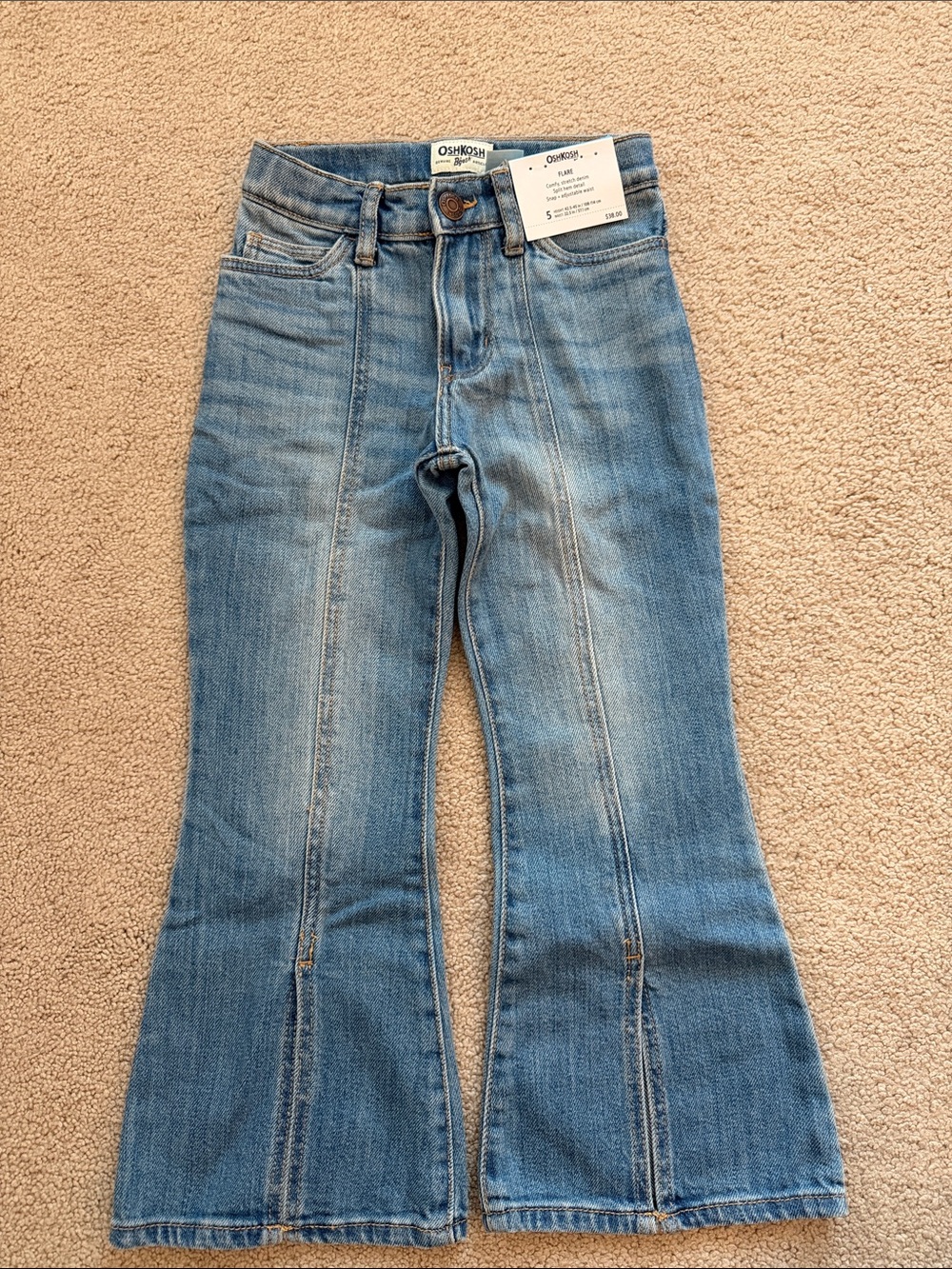 OshKosh B'gosh Medium Blue Girls' Bootcut Flare Jeans